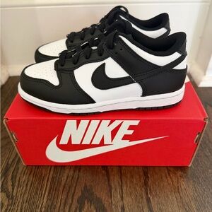 Nike Dunk Lows Kids Black and White Sneakers